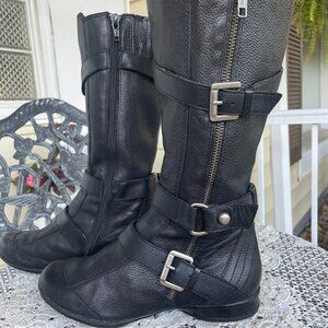 Kallie & Kate Black Moto Boots